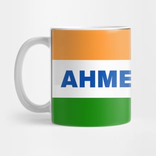 Ahmedabad City in Indian Flag Mug